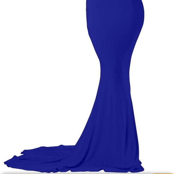 NWT INFINITY WRAP GOWN DRESS💙ROYAL BLUE - Picture 8 of 16